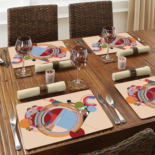 CounterArt Carpet Designs by FLW Boxed Set of 4 Hardboard Placemats - Image 6