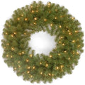 National Tree Company 24in Pre-Lit North Valley Spruce Christmas Wreath by Unknown