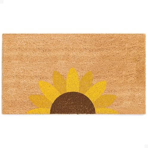 THEODORE MAGNUS Door Mat - Welcome Mat for Front Door with Non-Slip Backing - Durable Spring & Summer Doormat - Perfect for Outside Entrance Matt - Outdoor/Indoor - Golden Glow - 17" x 30" by TheodoreMagnus
