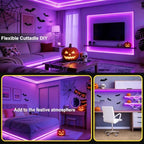 Purple LED Lights Strip Indoor Rope Lights Halloween Decor - Image 6