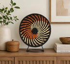 Handwoven African Basket Bowl for Fruits Wall Decor 10in diameter - Image 6