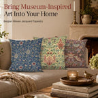 William Morris Snakeshead Tapestry Throw Pillow Cover 16 x 16 in - Image 3