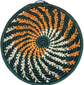 Handwoven African Basket Bowl for Fruits Wall Decor 10in diameter by ZenDesignsArtsCrafts