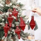 6mercury Glass Finial Christmas Ornament 5.7" Hanging - Image 3