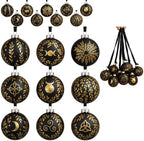 Thiccywoov 9 Pcs Glass Pagan Yule Ornament for Xmas Tree 3.15" Viking Decor by Jgiusenfg