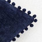 CaliTime Decorative Couch Throw Pillow Covers 22 X 22 Inches Navy Blue - Image 3