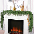 Hananona 2Pcs 6FT Christmas Garlands, Real Touch Norfolk Pine Garland by HANANONA