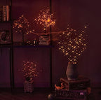 LITBLOOM Lighted Spooky Halloween Tree with Timer Battery Operated or USB Plug in, Pre-lit Black Glittered Tabletop Tree with Orange Lights 24L 18IN for Halloween Home Party Decoration Indoor - Image 4
