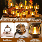 Ferraycle 48 Pcs Mini Lanterns 4 Inch Retro Gold Lamp Table Centerpieces - Image 2