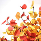 Artificial Fall Eucalyptus Stems, 12 Pcs 27.5 Inch Fake Fall Leaves Branches for Vase, Autumn Thanksgiving Home Wedding Decor (12PCS) - Image 3