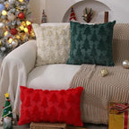 DFXSZ Christmas Tree Pillow Covers 20x20 Set of 2 Christmas Decor Greenstar - Image 2