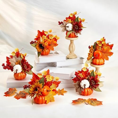 6 Pcs Fall Centerpieces for Table - Fall Table Decorations - Image 4