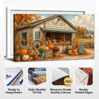 WAXWHELK Farmhouse Fall Canvas Wall Art Rustic Farmhouse Painting Pictures, Farm Fresh Pumpkin Harvest Artwork for Living Room Bedroom Home Decor (20"x40") - Image 6