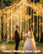 552FT 1400LED Warm White Christmas Lights Outdoor, Extra Long Outdoor String Lights Waterproof, Timer & Memory, 8 Modes Dimmable Plug in Fairy for Outside Tree Wedding Patry - Image 3