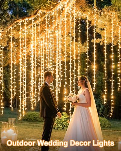 552FT 1400LED Warm White Christmas Lights Outdoor, Extra Long Outdoor String Lights Waterproof, Timer & Memory, 8 Modes Dimmable Plug in Fairy for Outside Tree Wedding Patry - Image 3
