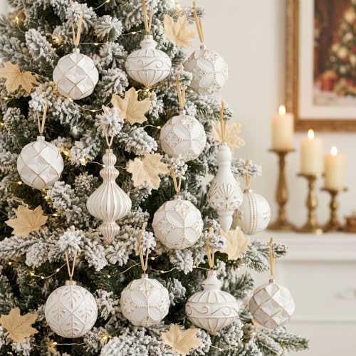 Valery Madelyn 14ct Vintage Christmas Tree Decorations Ball Ornaments Set - Image 2