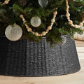 Hommtina Christmas Tree Collar- 26",Christmas Tree Base Christmas Basket Collar for Home, Living Room,for Covering Tree Stand (Black, 26 in) by Hommtina
