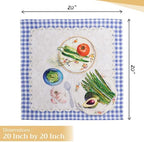 Maison d' Hermine Cloth Napkins Set of 4 Reusable 100% Cotton (20" x 20") - Image 4