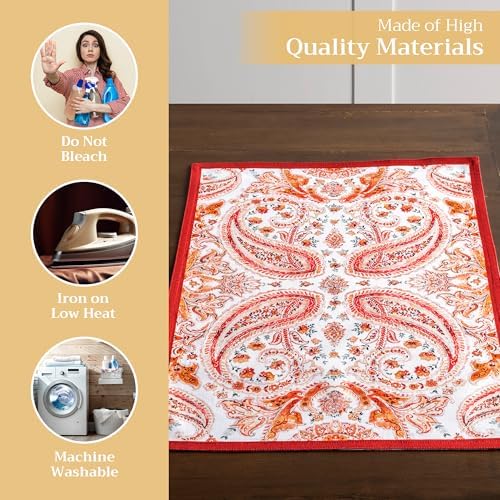 Maison d' Hermine Placemats Set of 4 Reusable 100% Cotton (13"x19") - Image 3