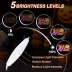 Trick or Treat Neon Sign, Pumpkin Bat Halloween Wall Light 16.5x9.4 Inch - Image 3