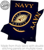 Navy Burlap Garden Flag - Set Wall Holder Armed Forces USN Seabee United State American Military Veteran Retire Official - House Decoration Banner Small Yard Gift Double-Sided Made In USA 13 X 18.5 - Image 7