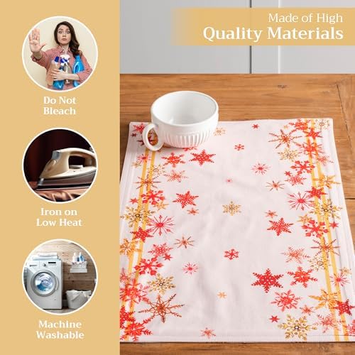 Maison d' Hermine Placemats Set of 4 Reusable 100% Cotton (13"x19") - Image 3
