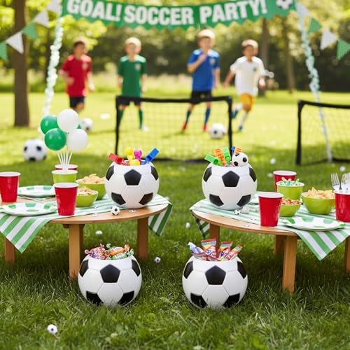 LemonRoad 6 Pcs Flower Pot, Soccer, 7.09 x 7.09 x 5.71 Inches, 4 - Image 6