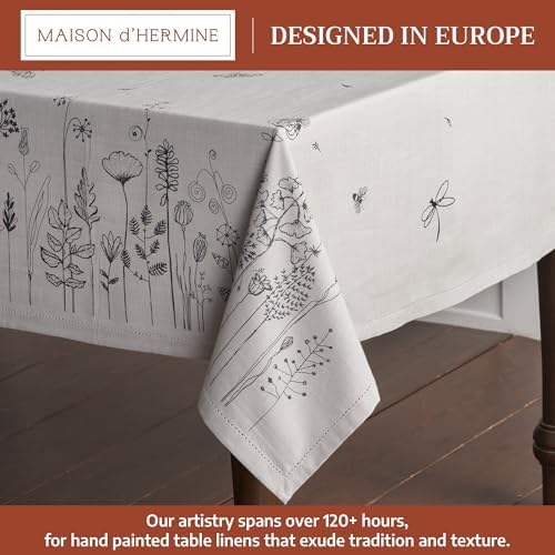 Maison d' Hermine Table Cloth Rectangle Table Reusable 100% Cotton 60"x90" - Image 2