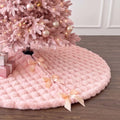 JOVIPOP Large Christmas Tree Skirt, 72-Inch Baby Pink Faux Fur Decor by Unknown