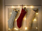 Fesciory Christmas Stockings 6 Pack, 18 Inch Large Cable Knit Xmas Decor - Image 5