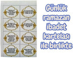 2 Pieces Wood Ramadan Decorations Islamic Eid Mubarak Kareem Table Sign Moon Hollow Star Ornament for Muslim Party Tabletop Decor Home Art Craft Decoration Golden Moon (Gold, Small - 6"W x 9"H) - Image 2