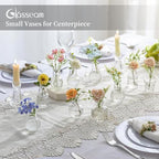 Glasseam Mini Bud Vases for Centerpieces: 40Pcs Clear Glass Vases in Bulk - Image 5