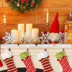 Christmas Stocking Holders for Mantle Weighted Metal Stocking Hangers Hooks for Fireplace Christmas Decorations (Set of 4) - Image 5