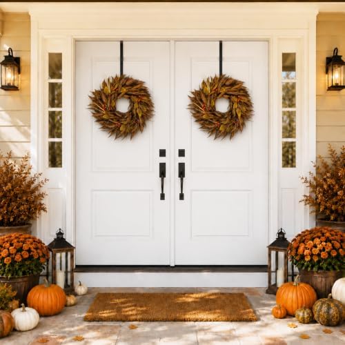 24 Inch Fall Wreaths for Front Door Thanksgiving Decor for Home - Image 2