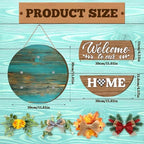 Vicenpal 22 Pcs Interchangeable Welcome Sign Front Door, 17 Magnetic Icon - Image 3