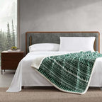 Eddie Bauer - Throw Blanket, Ultra-Soft Plush Bedding with Faux Shearling Reverse, Blanket for Couch & Bed (Alpine Fair Isle Green, 50" x 60") - Image 4