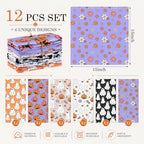 Mixweer 24 Pack Halloween Cloth Napkins Bulk, 15 x 15 Inch Square - Image 2