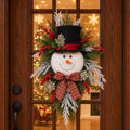 Suncalla 20" Christmas Snowman Wreath Winter Decoration Sign for Front Door by Unknown