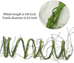 118" S Green Grapevine Garland Fake Tree Branches Willow Twigs - Image 3