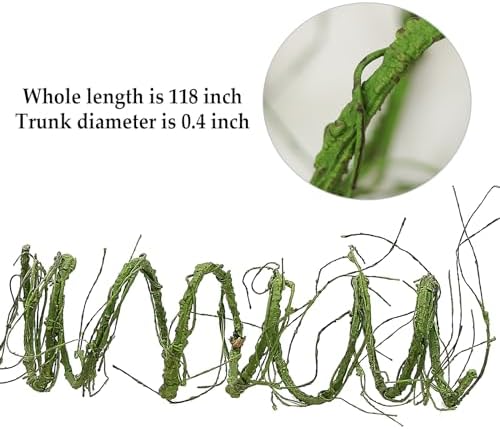 118"Green S Bendable Grapevines Garland Faux Tree Branch Wall Hanging Decor - Image 3