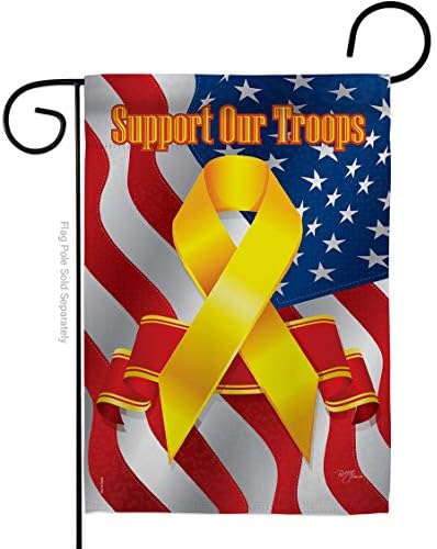 U.S. Army Garden Flag - Pack Armed Forces Rangers United State American Military Veteran Retire Official Support Our Troops - House Decoration Banner Small Yard Gift Double-Sided Imported 13 X 18.5 - Image 4