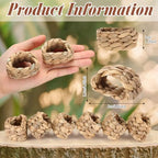 LemonRoad 50 Pcs Napkin Rings, Wood Color Woven - Image 2