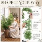 Suncalla 4 Pcs48” Christmas Norfolk Pine Branches, Lifelike Touch Pine Stem - Image 6