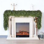 9FT 2Pcs Artificial Christmas Cedar Garlands for Home Fireplace Decoration - Image 4