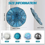 Suclain Centerpiece Bowl and Decorative Balls Set 8 Pcs Table Mosaic Plate with 2.4 Inch Glass Mosaic Orbs Glass Turquoise Tray and Spheres for Centerpiece Table Home Vases Decor(Multicolor) - Image 2