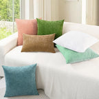 CaliTime Decorative Couch Throw Pillow Covers 26 X 26 Inches Grey Green - Image 4