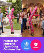 LookOurWay 6ft Original Air Dancer Set | Blower included | Birthday Pink - Image 2