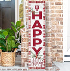 KH Sports Fan Indiana Hoosiers Holiday Porch Leaner, 11x46 Inches, Hoosiers Outdoor Christmas Sign; Display Some Holiday Cheer with This Indiana Hoosiers Christmas Sign - Image 2