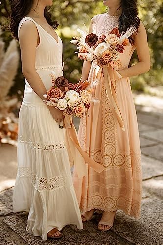 Ling's moment Artificial Wedding Fall Flowers Grand Combo, Boho & Sepia - Image 4