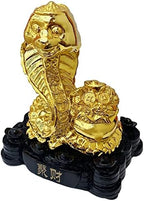 Betterdecor Gold Color Feng Shui 12 Chinese Zodiac Animal Statue Figurine Home Office Decoration and Gift for New Year Holidays and Birthday (Zodiac Snake) - Image 3